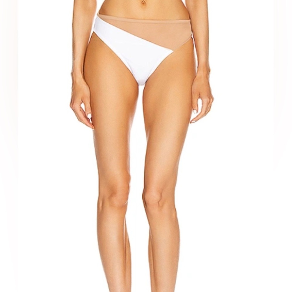 XS Norma Kamali Snake Mesh Illusion Bikini Swim Bottom